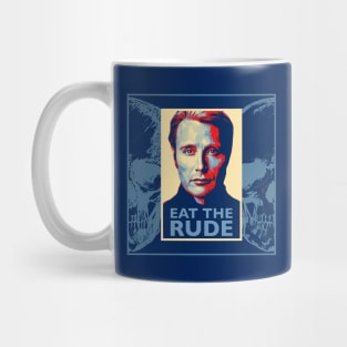 Hannibal Eat the Rude Two Sided Coffee Cup Design Mug